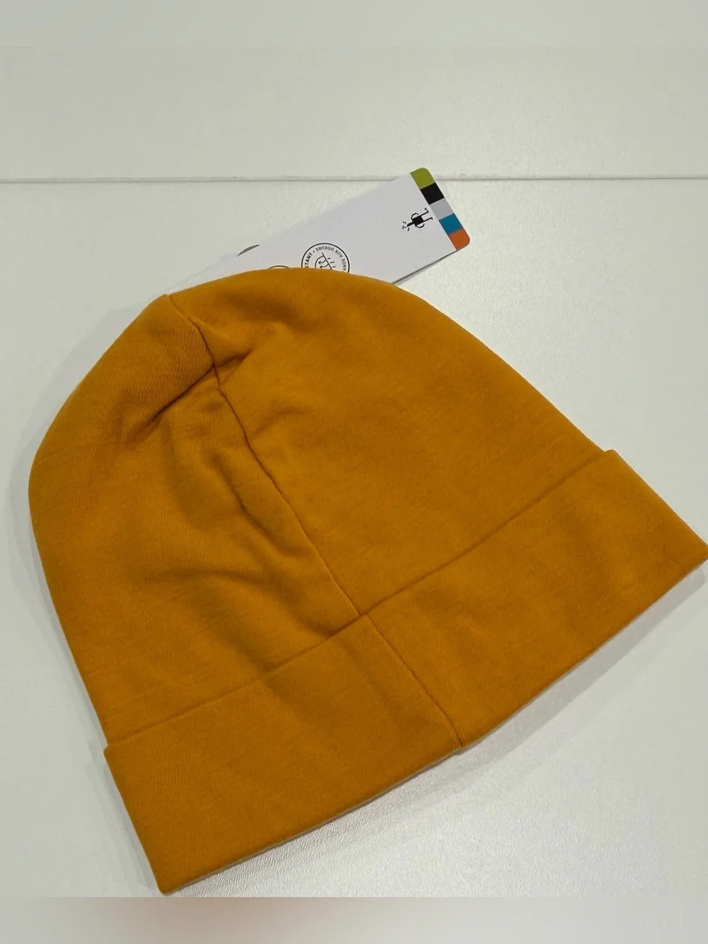 SmartWool Adult Thermal Reversible Cuffed Beanie 100% Merino Wool Orange NWT